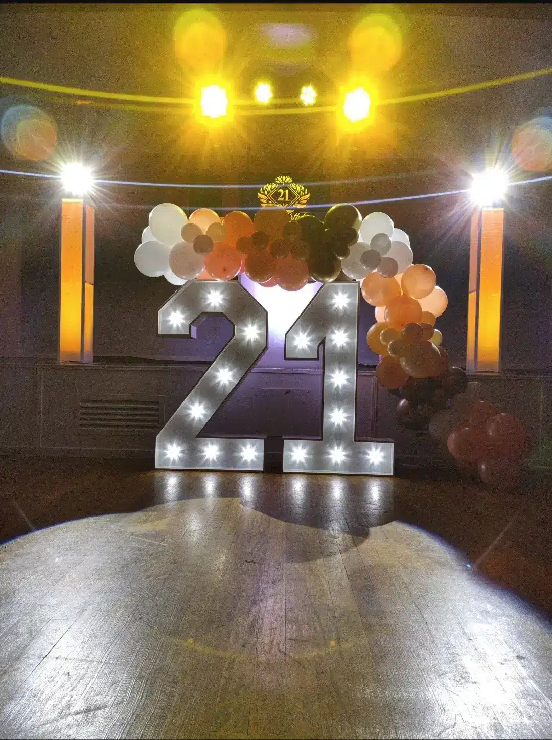 Elegant setup for a21st Birthday