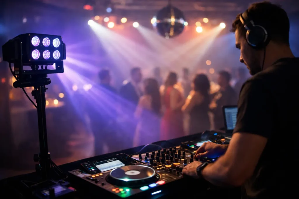 Party Lighting Hire with DJ That Works
