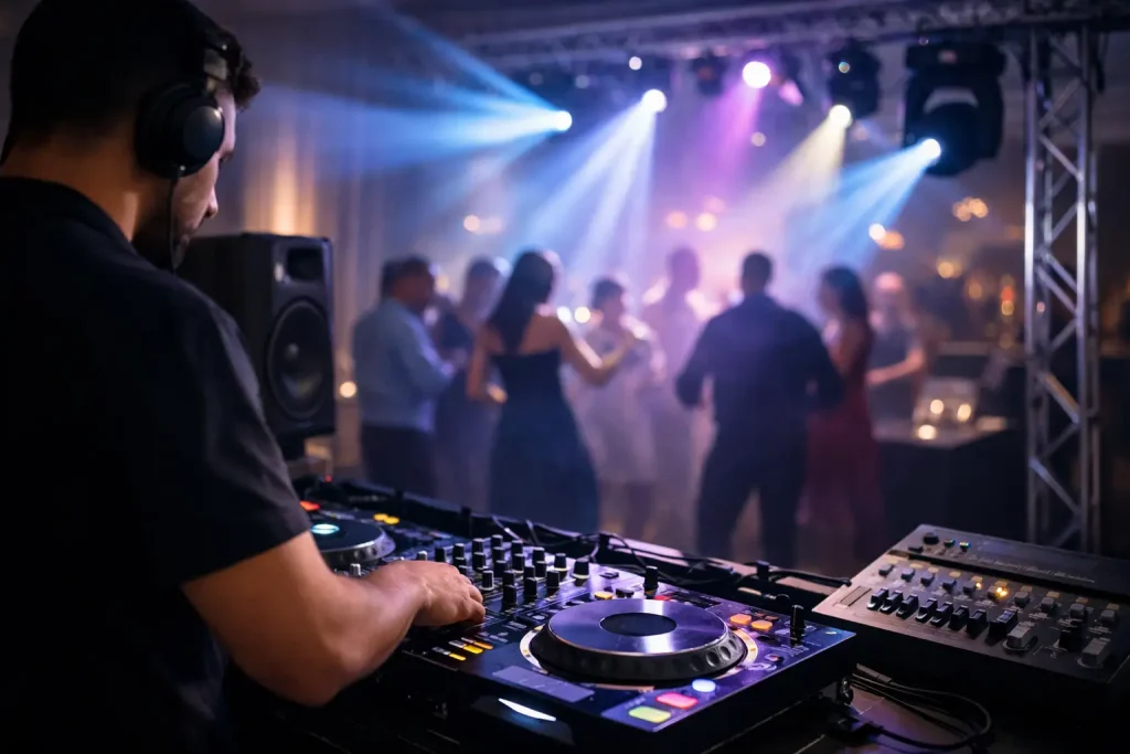 Why Hire a DJ With Sound and Lighting